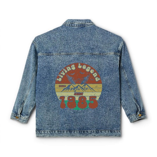 40th birthday Living Legend since VIN 07/1985 Classic Women's Denim Jackets