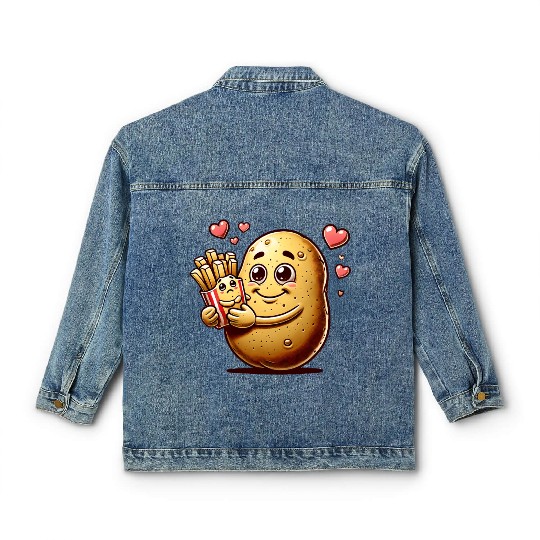 Potato Loves Fries Classic Women's Denim Jackets