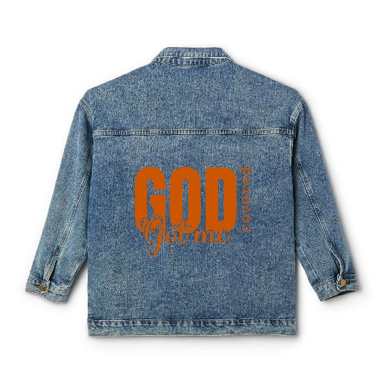 God Got Me Covered - Faith-Based Christian Apparel Classic Women's Denim Jackets