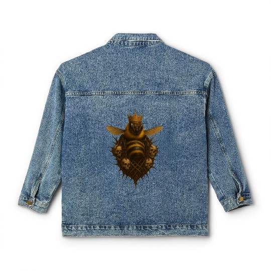 Queen Bee - Gothic Insect Ruler Classic Women's Denim Jackets