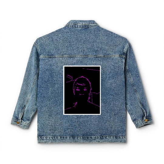 FRD Carbo Ultra Purple Neon Classic Women's Denim Jackets