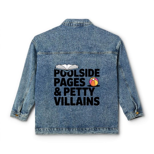 Poolside Pages Petty Villains Classic Women's Denim Jackets