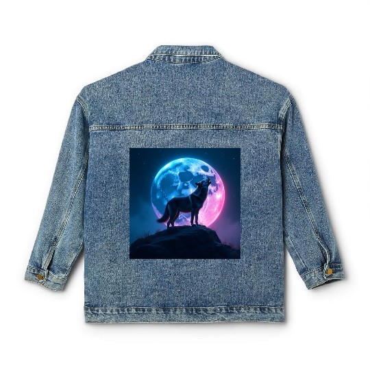 Howl of the Neon Moon Classic Women's Denim Jackets