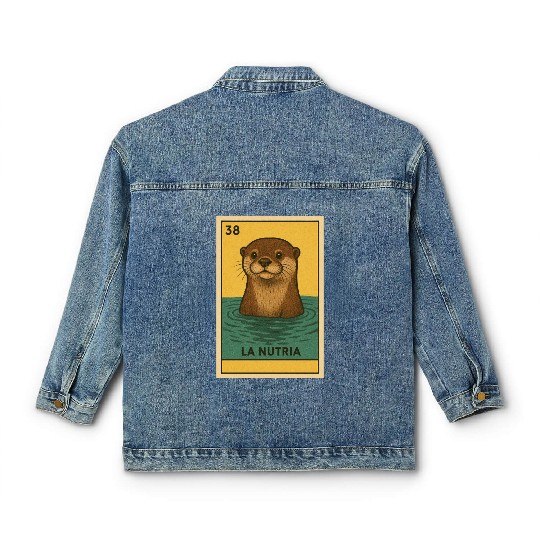 LA NUTRIA - THE OTTER - LA LOTERÍA Classic Women's Denim Jackets