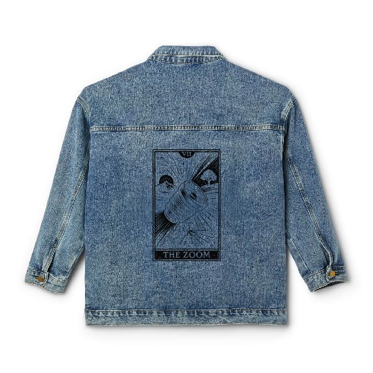 Photography Magic Tarot – The Zoom (Dark Version) Classic Women's Denim Jackets
