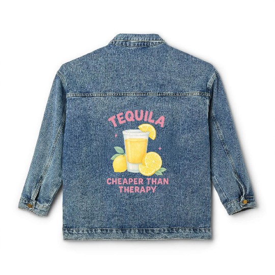 Tequila therapy Lemon Summer Classic Women's Denim Jackets