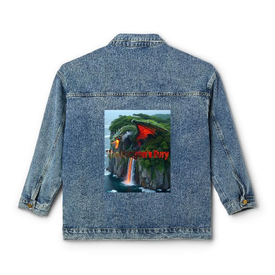 Art-Gil Dragon 1 The Dragon's Fury Classic Women's Denim Jackets