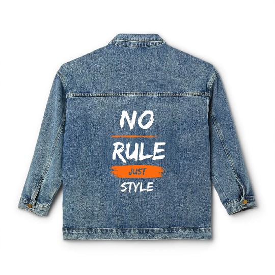No Rule Just Style – Bold Youth Streetwear Classic Women's Denim Jackets