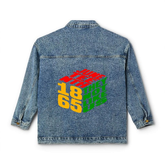 Juneteenth They Not Like Us 1865 Classic Women's Denim Jackets
