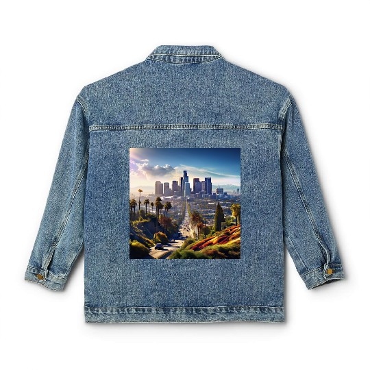 los angeles city. Classic Women's Denim Jackets