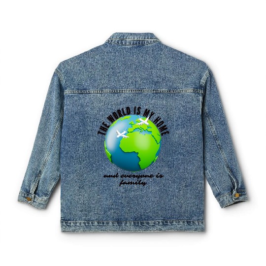 Global Flight Family Classic Women's Denim Jackets Design