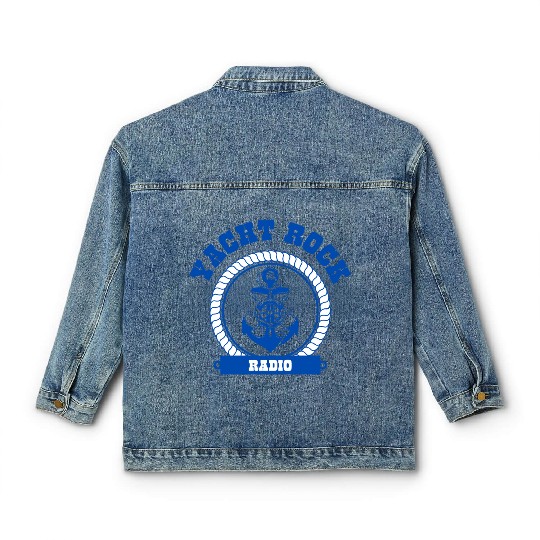 YACHT ROCK - BLUE LETTERS Classic Women's Denim Jackets