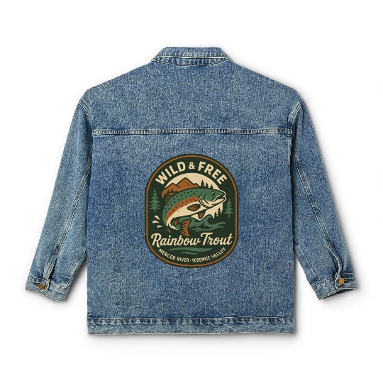 Rainbow Trout Classic Women's Denim Jackets