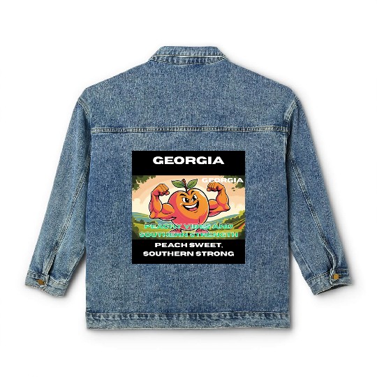 Georgia Peach State Art Classic Women's Denim Jackets