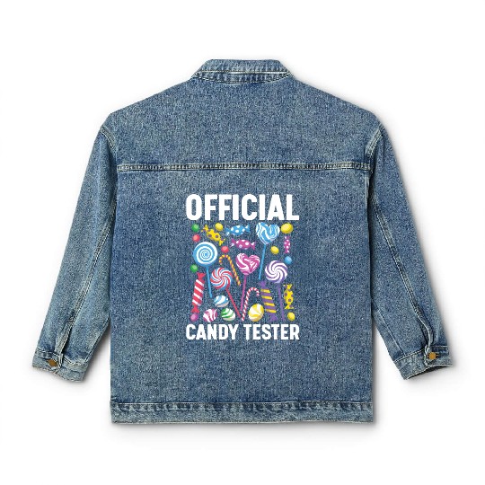 Official Candy Tester Lollipop Sweets 01 Classic Women's Denim Jackets