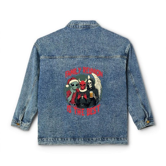 Occult Demonology Tarot Family Reunion Is The Best Classic Women's Denim Jackets