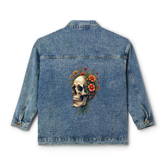 Eco Skull ❘ Nature Vibes ✦ Rebirth Classic Women's Denim Jackets