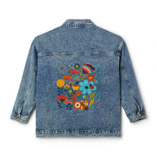 Joyful Meadow & Nature Friends Classic Women's Denim Jackets