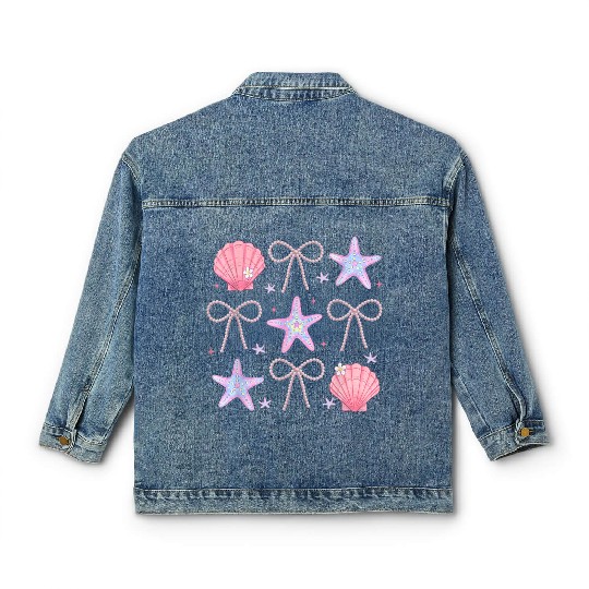Under the Sea Sparkle Classic Women's Denim Jackets