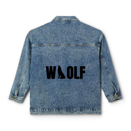 Lone Wolf Spirit Classic Women's Denim Jackets