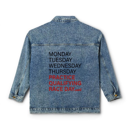monday tuesday wednesday thursday practice qual Classic Women's Denim Jackets