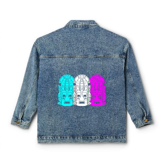 Mayan And Aztec Symbol Aztec Inca Classic Women's Denim Jackets