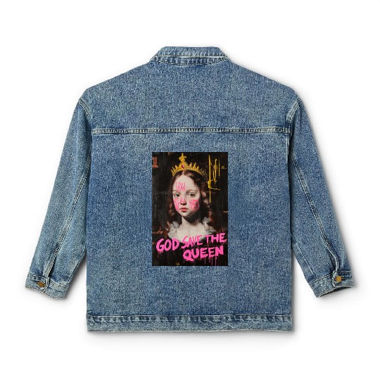 God Save the Queen Classic Women's Denim Jackets