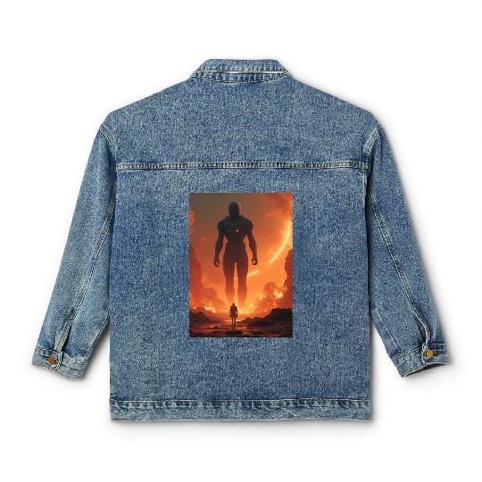 Giant Alien Overwatch Scene Classic Women's Denim Jackets