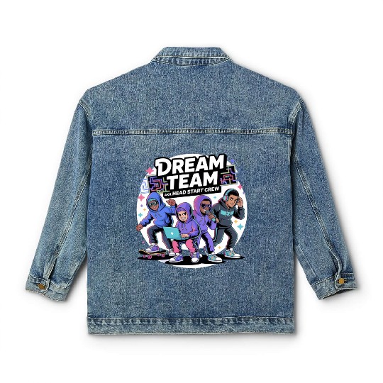Dream Team Vibes: Head Start Crew Edition Classic Women's Denim Jackets