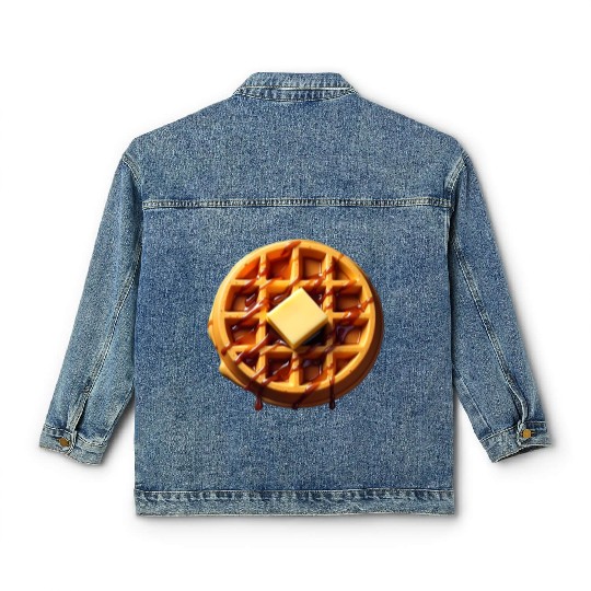 Waffle Funny Lazy Easy Halloween Costume Classic Women's Denim Jackets