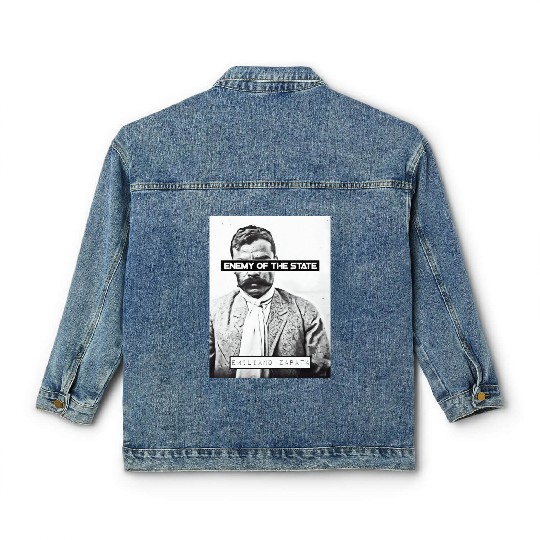 Emiliano Zapata (EOTS) (B&W) Classic Women's Denim Jackets