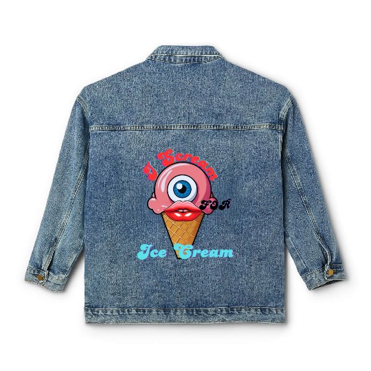 I Scream Classic Women's Denim Jackets