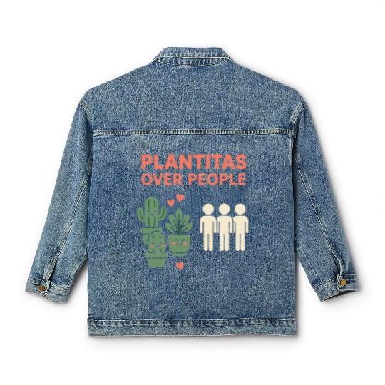 Plantita Latina Plant Mom Plantita Life Hispanic Classic Women's Denim Jackets
