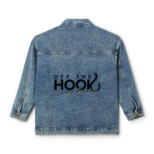 Abstract neon wave Pattern Classic Women's Denim Jackets