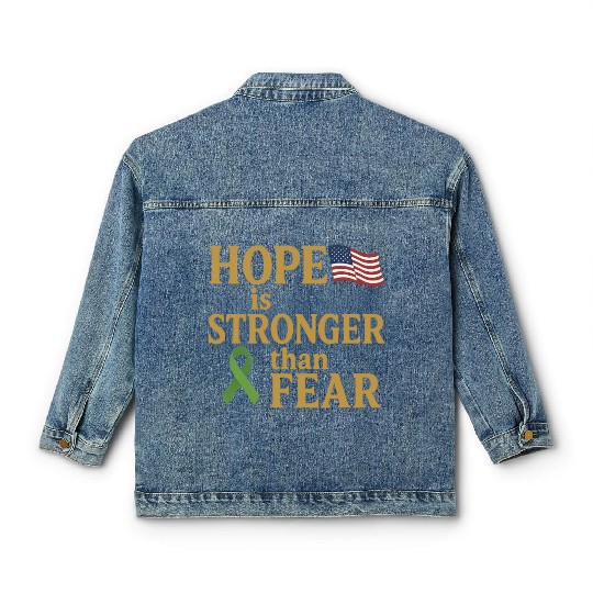 Childhood Cancer Awareness Classic Women's Denim Jackets