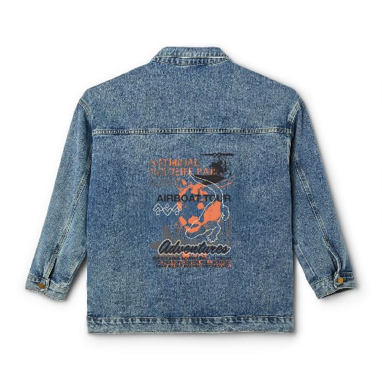 Airboat Alligator Tours Florida Everglades Classic Women's Denim Jackets