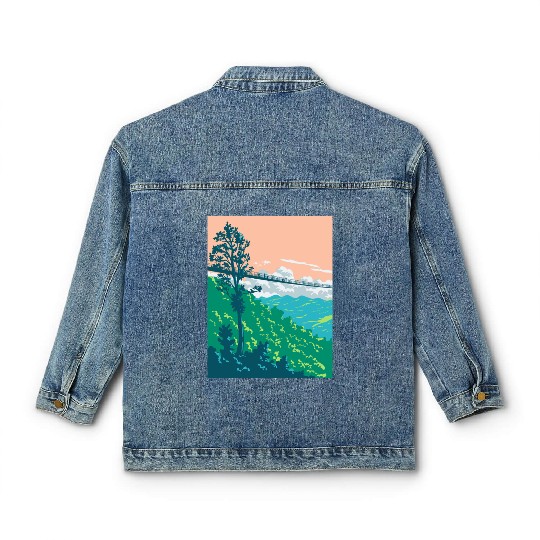 Great Smoky Mountains National Park in Gatlinburg  Classic Women's Denim Jackets