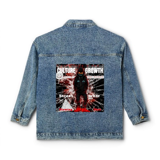 Futuristic Urban Streetwear Classic Women's Denim Jackets