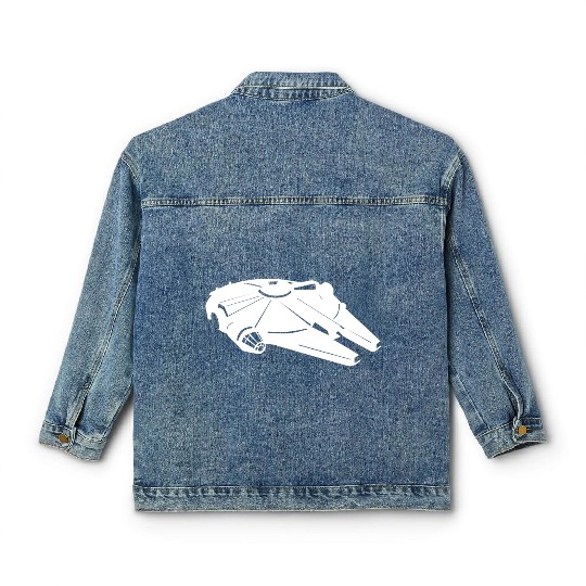 Millennium Falcon White Classic Women's Denim Jackets