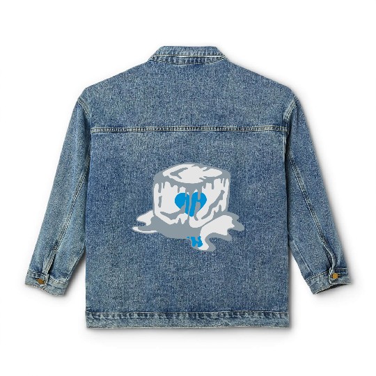 Ice Cube Heart Classic Women's Denim Jackets