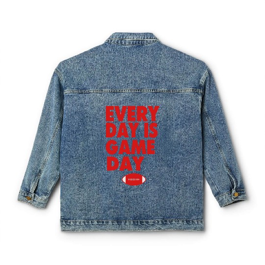 EVERYDAY IS GAME DAY Classic Women's Denim Jackets