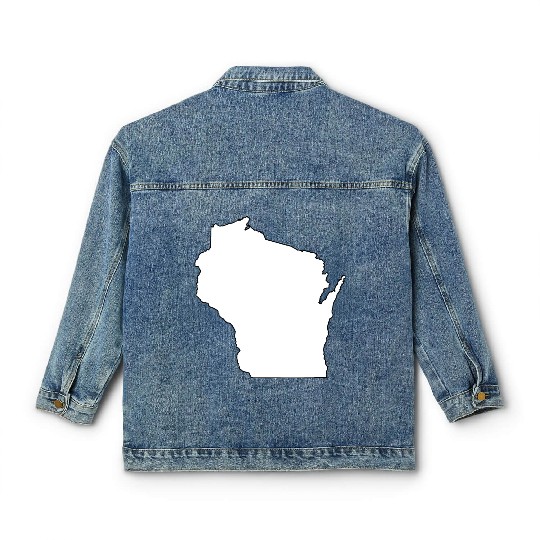 Coloring Book Wisconsin Classic Women's Denim Jackets