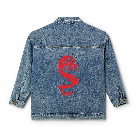 CHINESE DRAGON MMA Classic Women's Denim Jackets