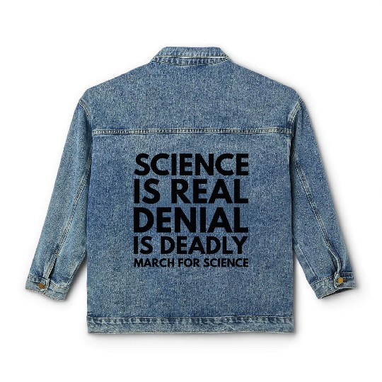 Science Is Real Classic Women's Denim Jackets