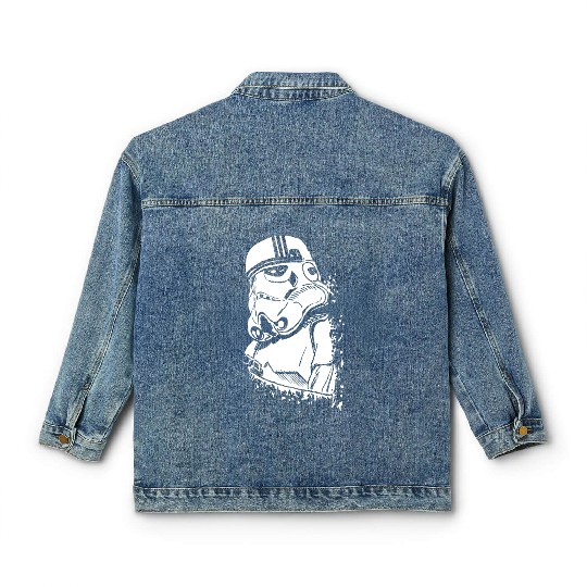 Funny and cool Star Wars Stormtrooper graffiti Classic Women's Denim Jackets
