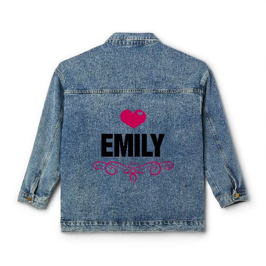 Emily - Baby, Cute, Love, Birthday, Gifts,Family Classic Women's Denim Jackets