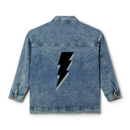 Lightning Bolt - 3D Classic Women's Denim Jackets