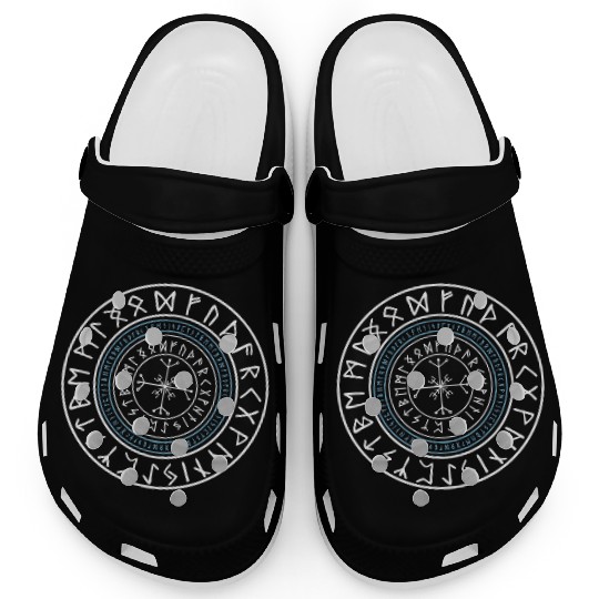 Viking Runes Circle Clogs