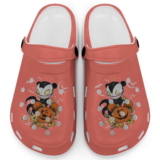 Vampire Teddy Mickey Pumpkin Disney Halloween Party Clogs