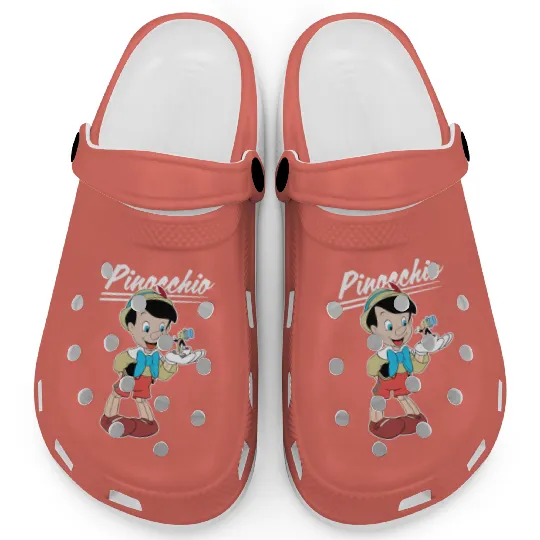 Retro Disney Pinocchio and Jiminy Cricket Clogs